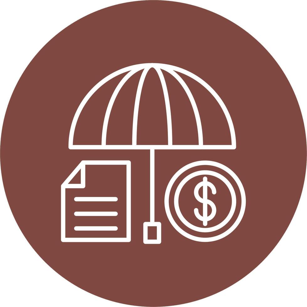 Insurance Monochrome UI Visual vector