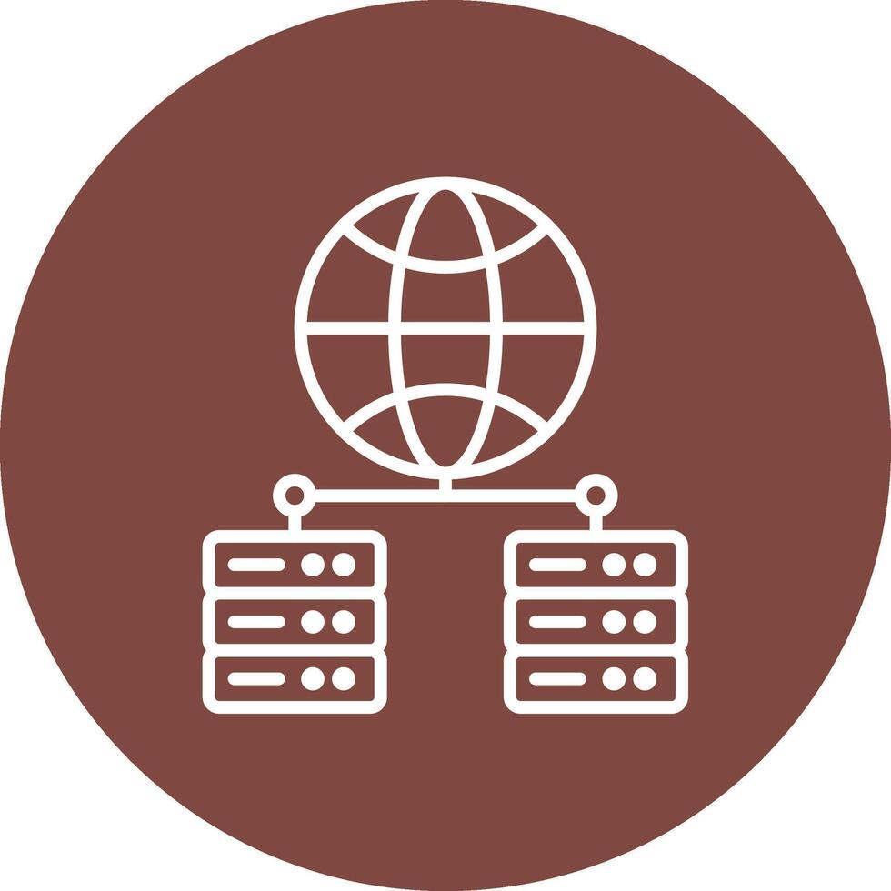 Network Server Sleek Graphic Mark vector