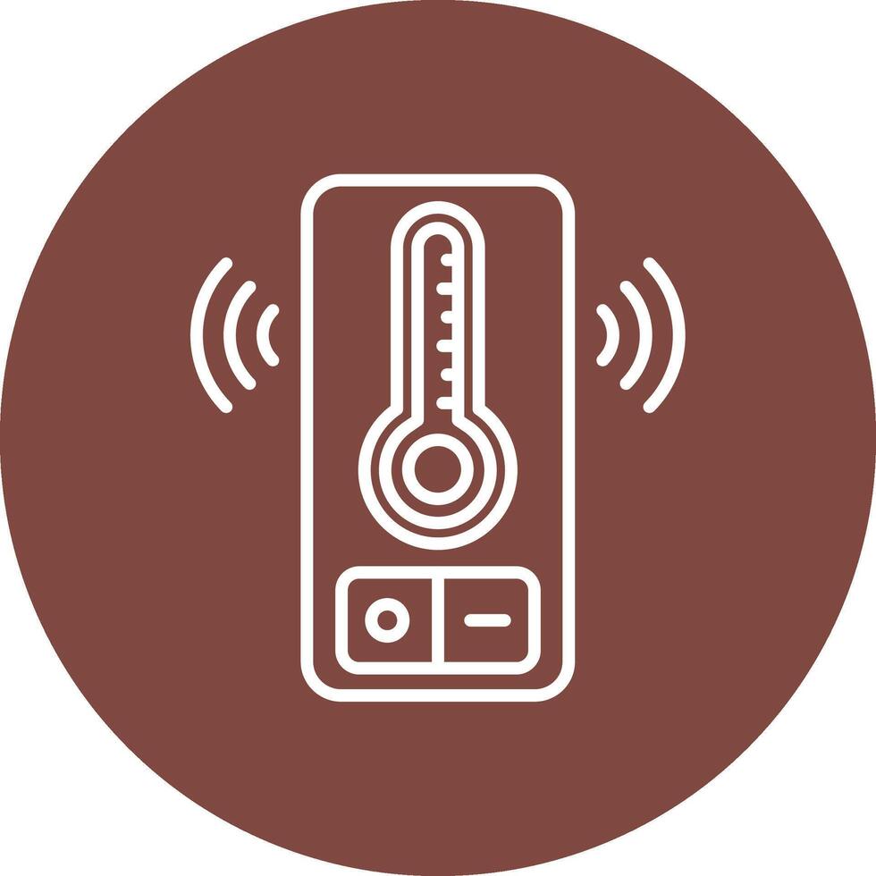 Temperature Sensor Clean Shape Symbol vector