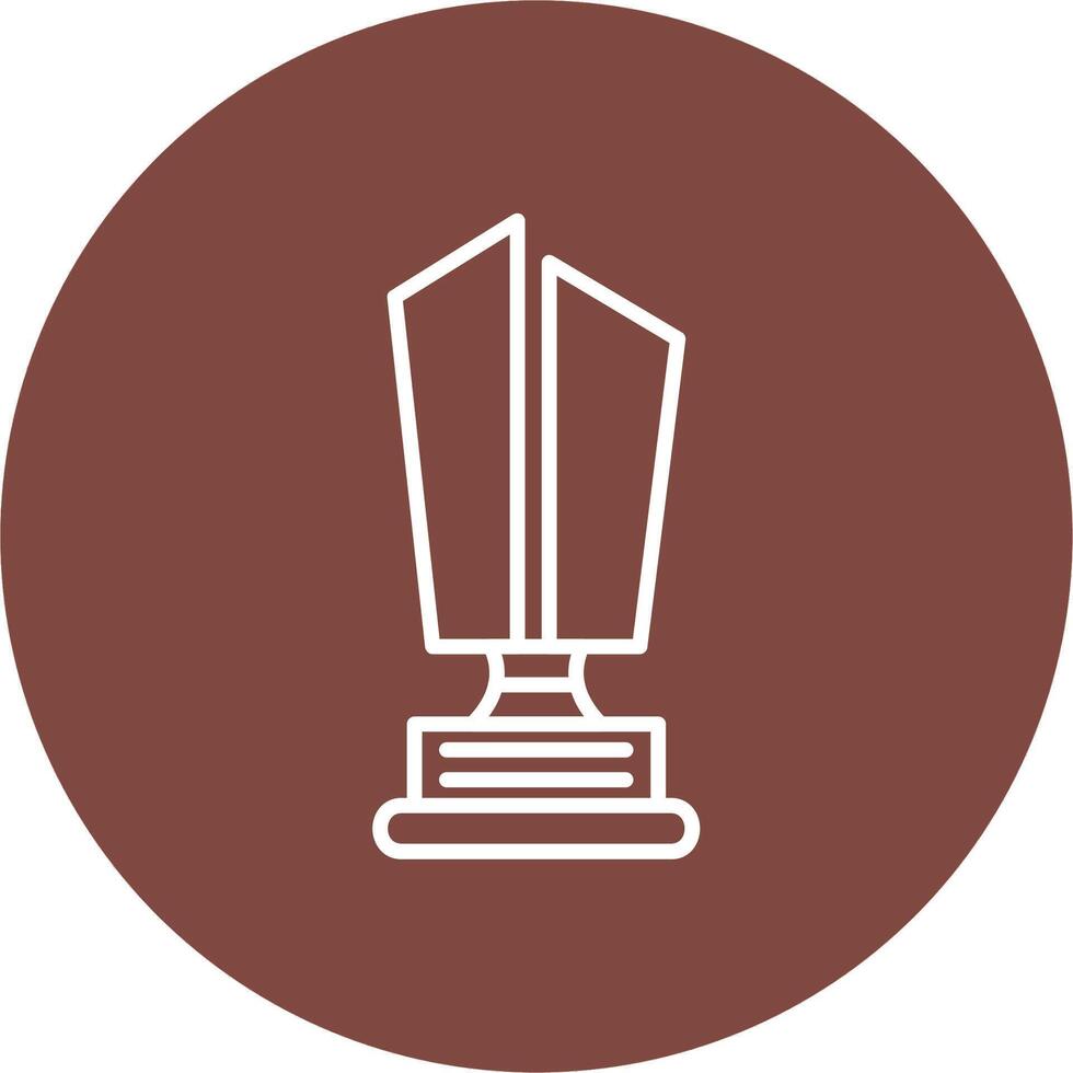 Trophy Cup Mobile App Graphic vector
