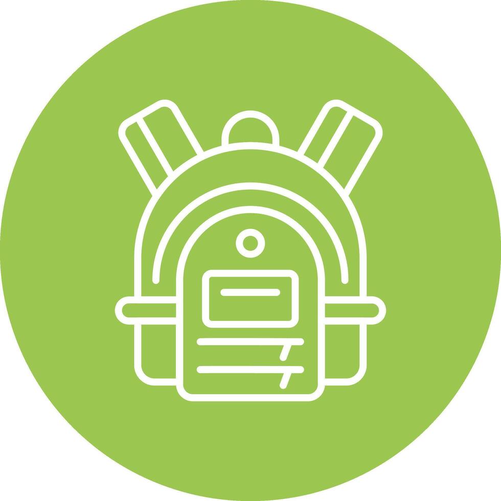 Backpack Interactive Icon Badge vector