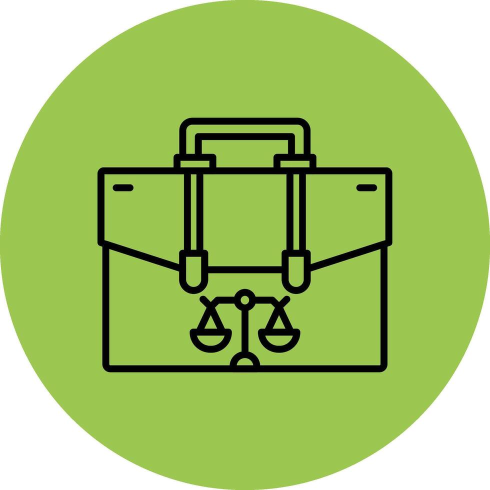Briefcase Modular UI Graphic vector