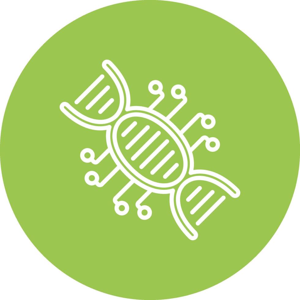 Dna Responsive Icon Badge vector