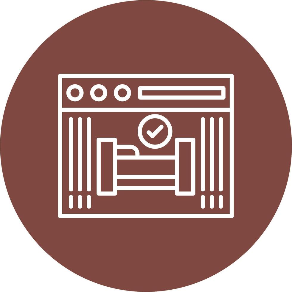 Online Booking Bright Flat Element vector