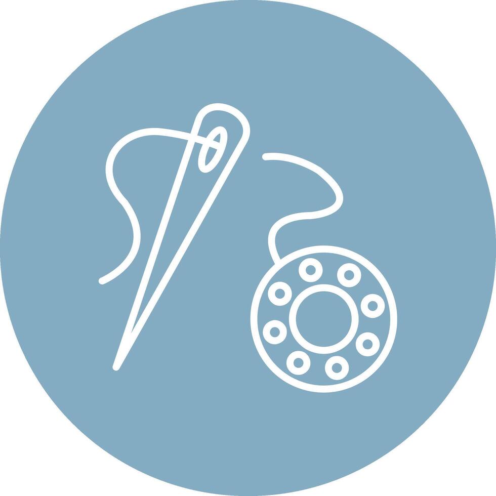 Sewing Tool Frame Icon vector
