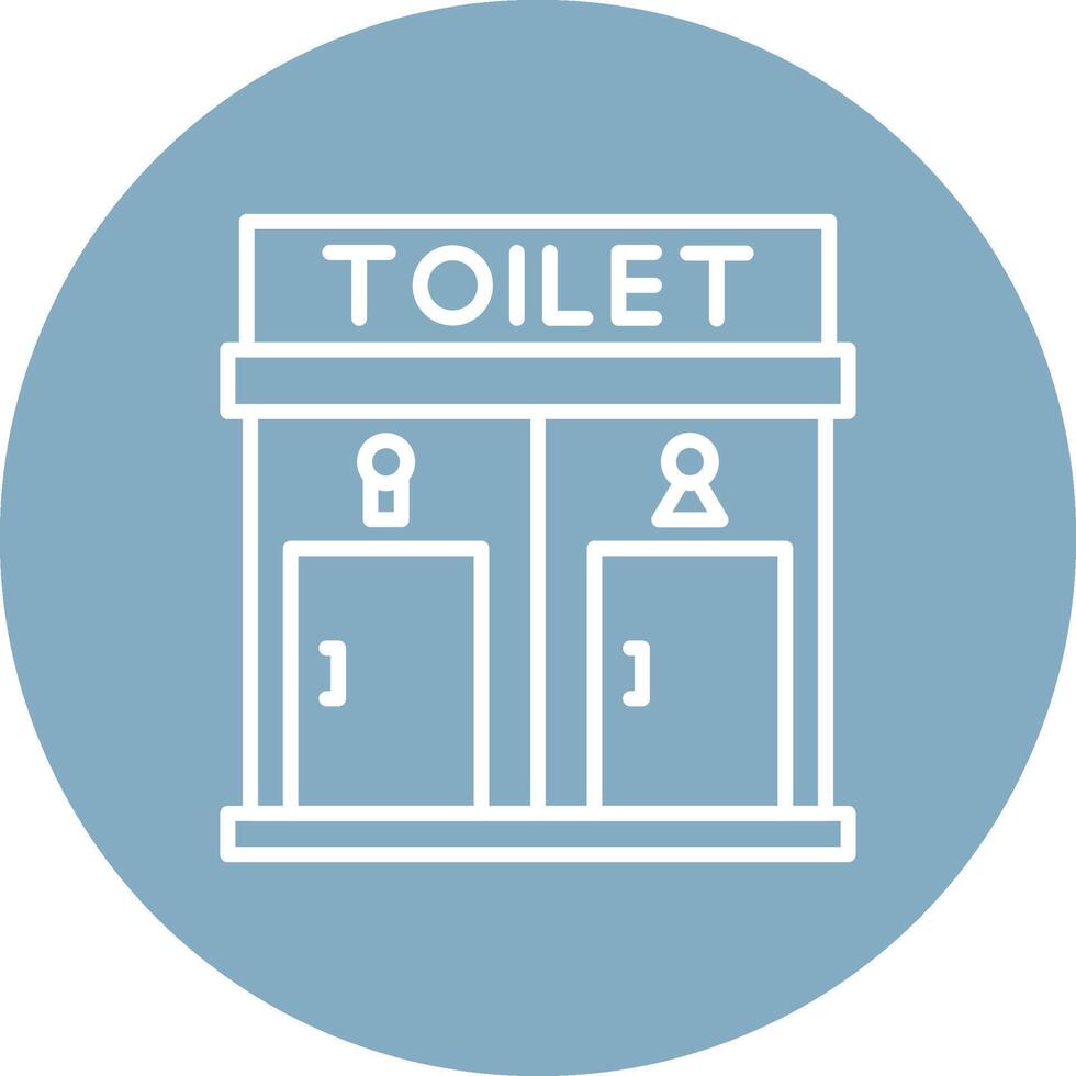 Toilet Monochrome UI Visual vector