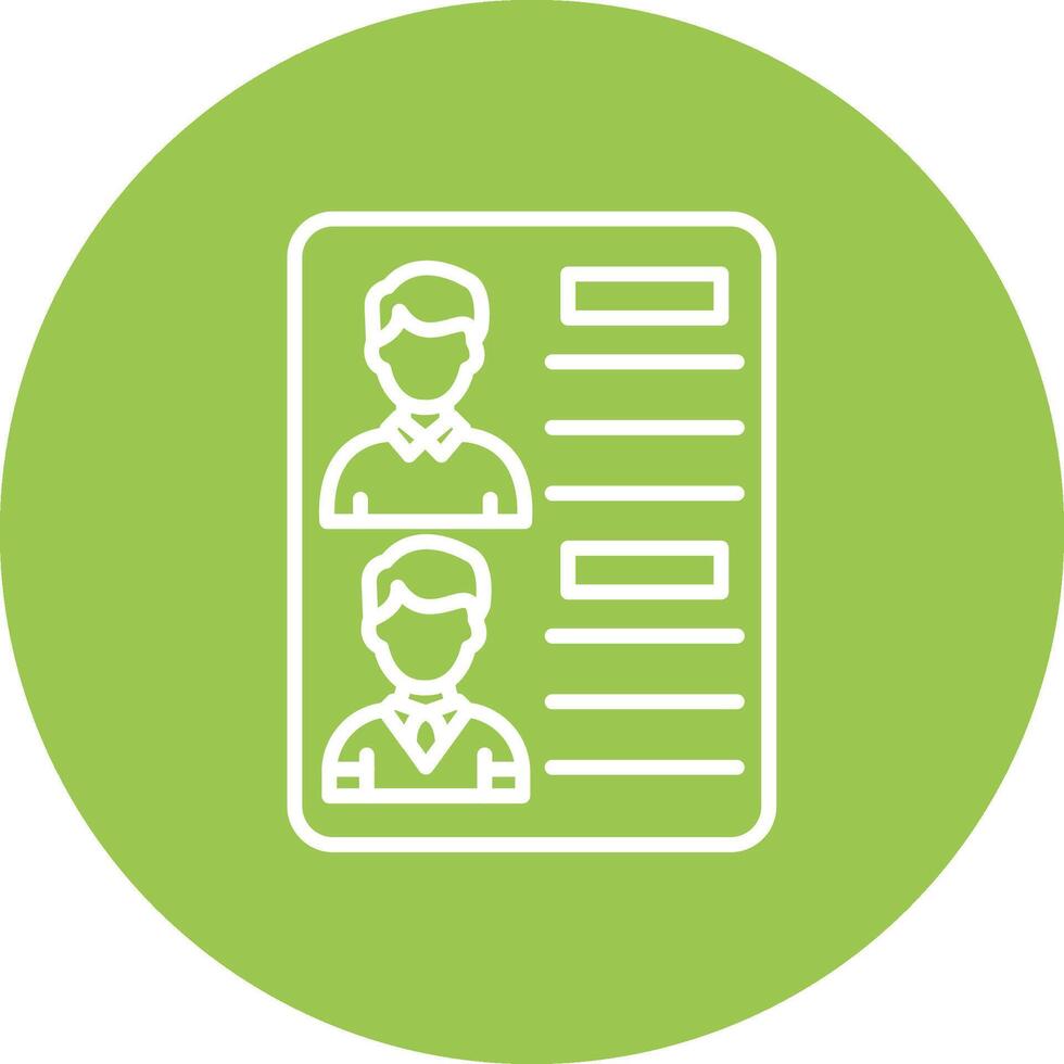 Candidates Lined UI Illustration vector