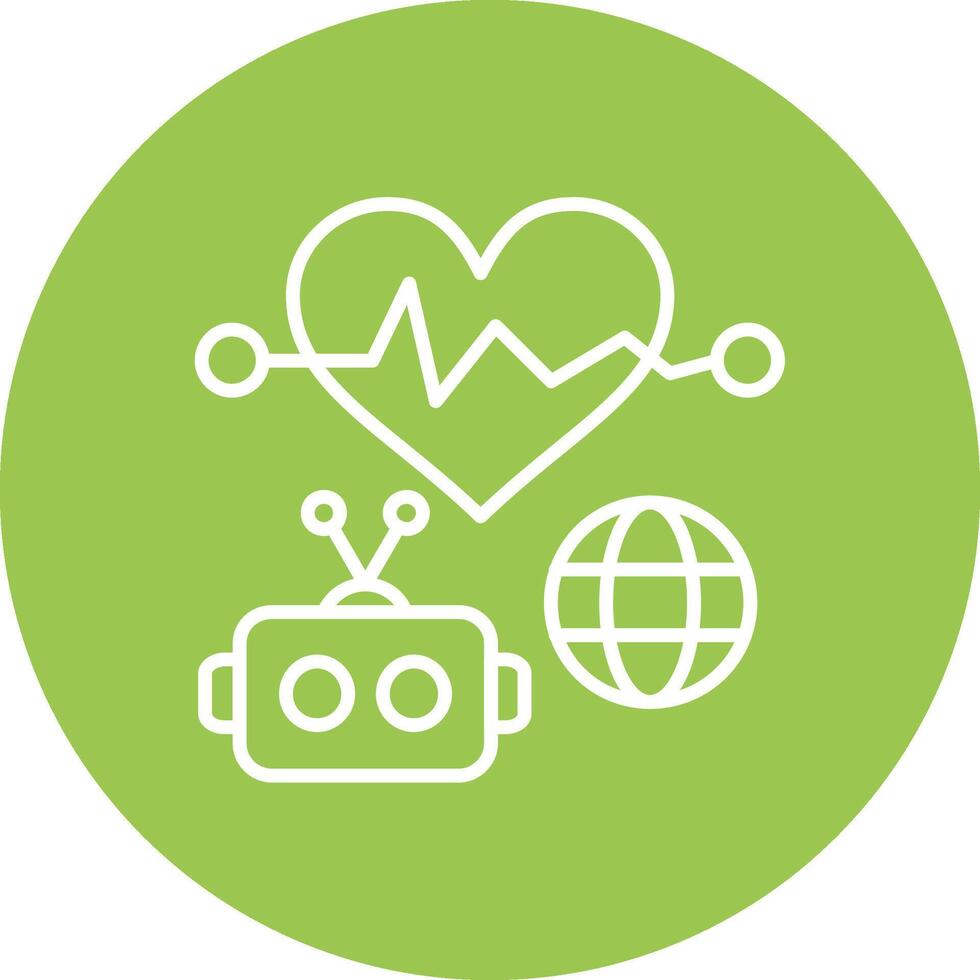 Deep Learning Smooth Gradient Icon vector