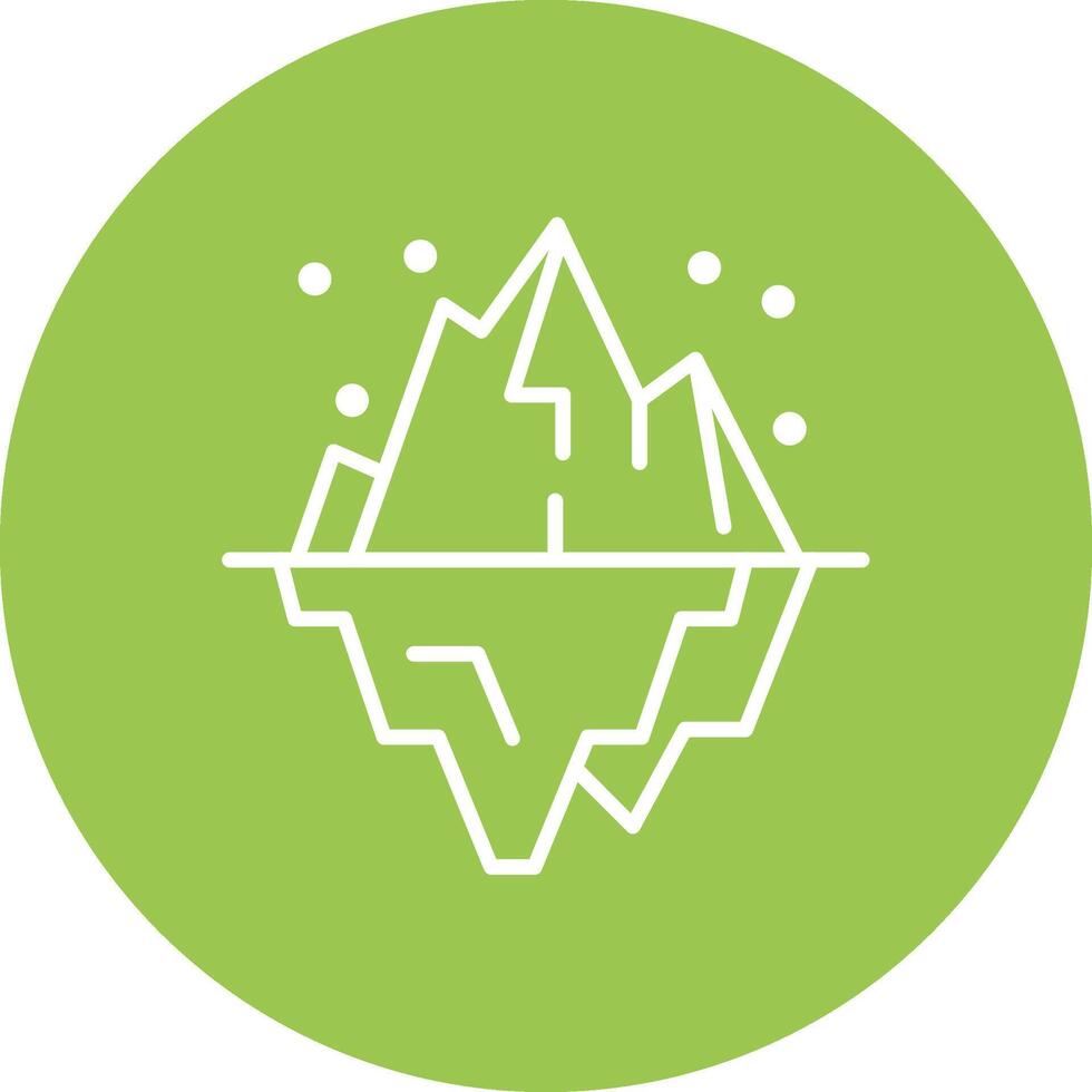 Iceberg Colorful Concept Art vector