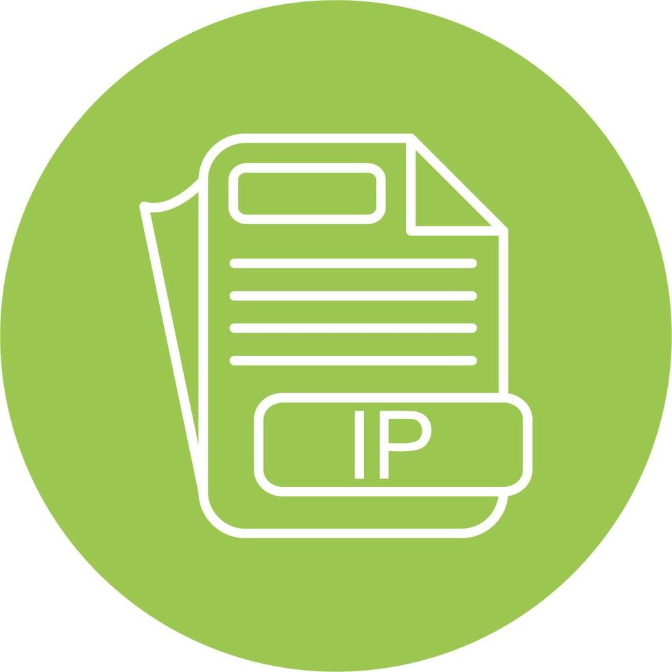 IP File Format Interface Sketch Art vector