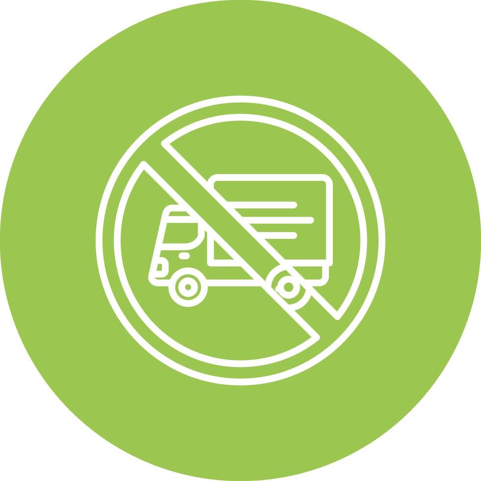 No Trucks Contrast Art vector
