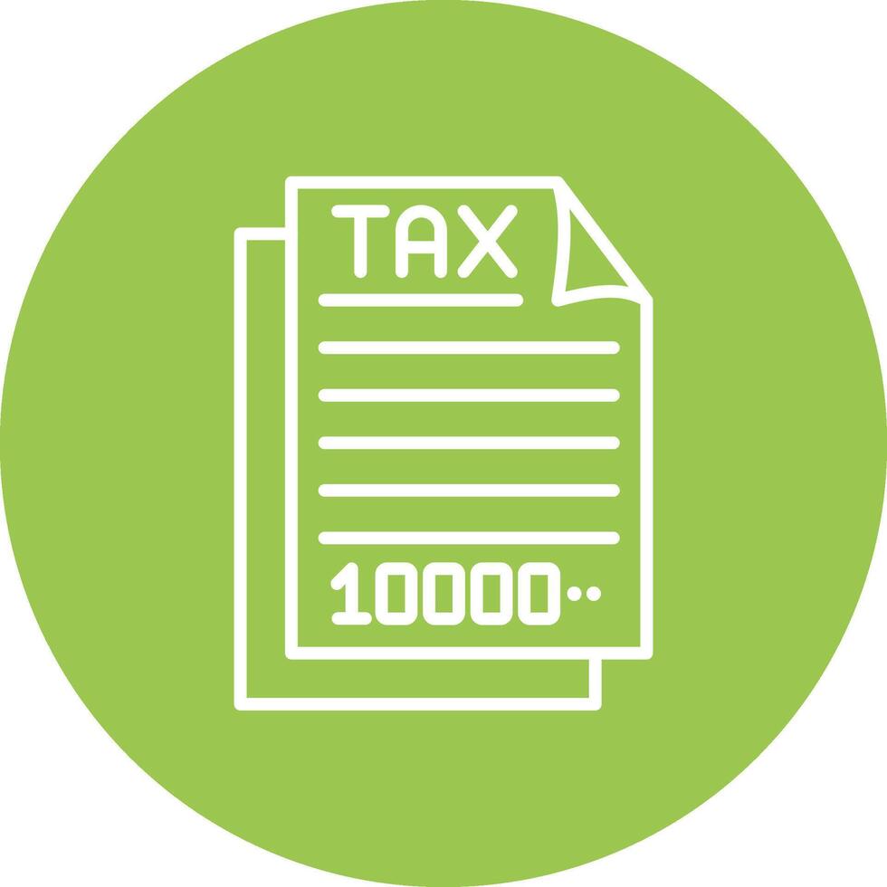 Tax Document Modular UI Graphic vector