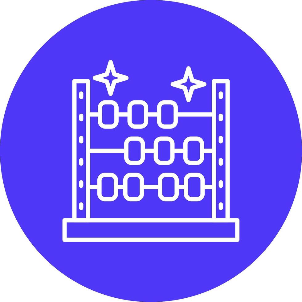 Abacus Playful Line Icon vector