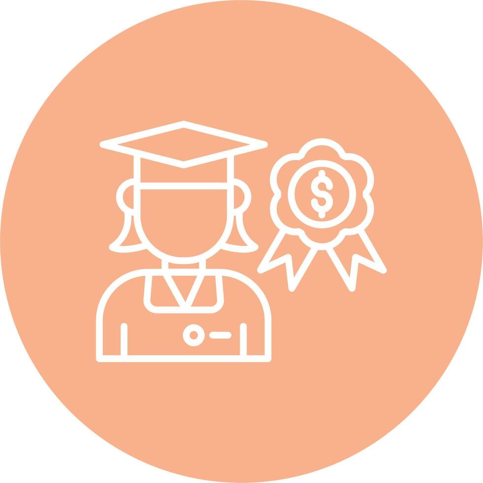 Award Subtle Shadow Icon vector
