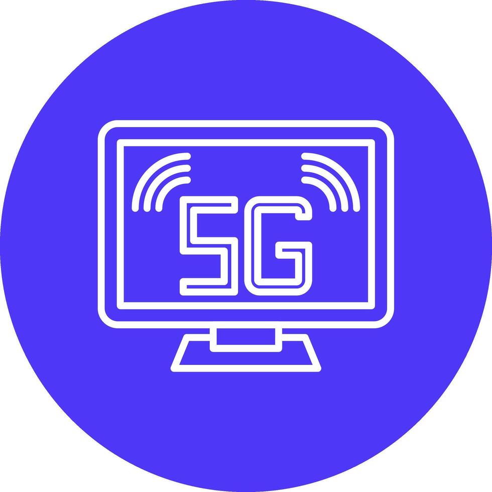 Computer 3D Styled Symbol vector