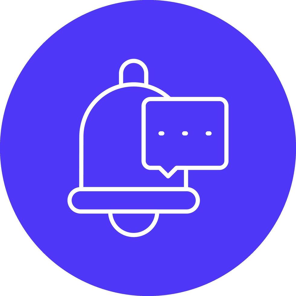 Notification Bell Interactive UI Graphic vector