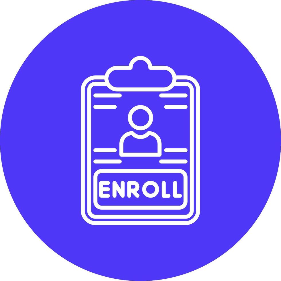 Open Enrollment UI Concept Symbol vector