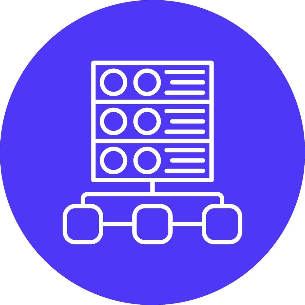 Server Modular UI Graphic vector