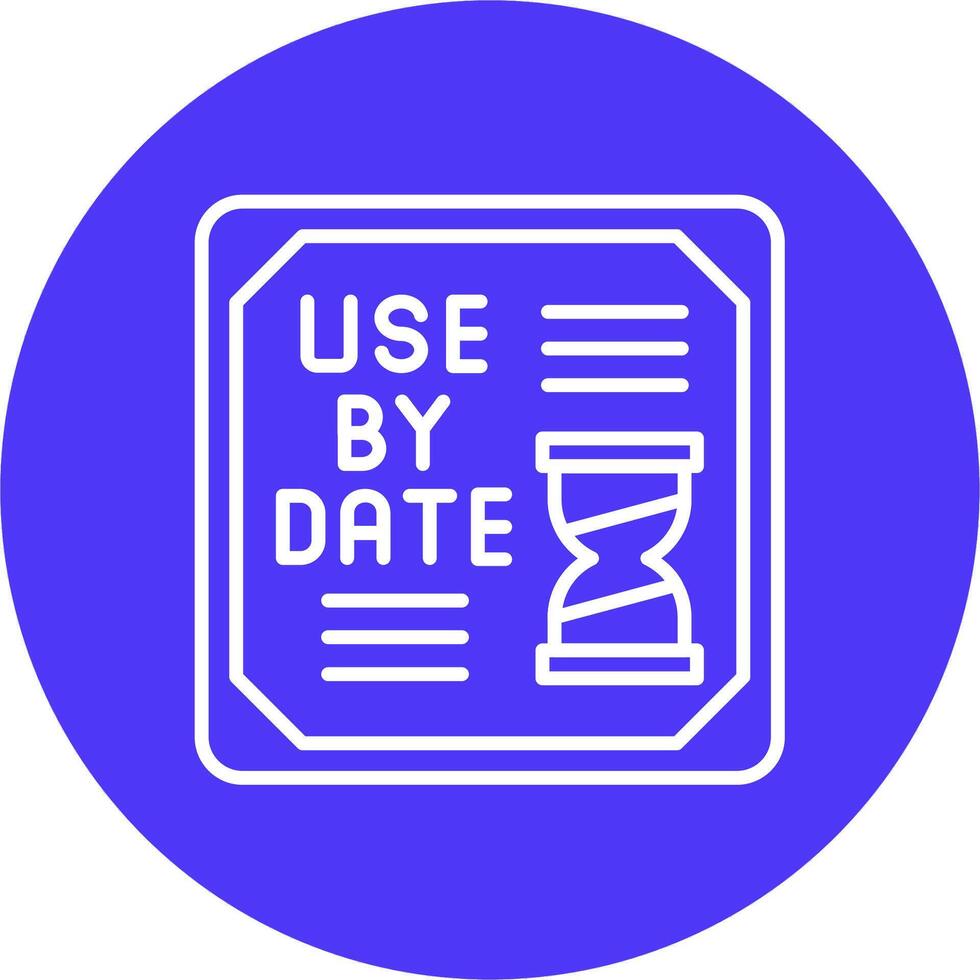 Use By Date Cool Tone vector