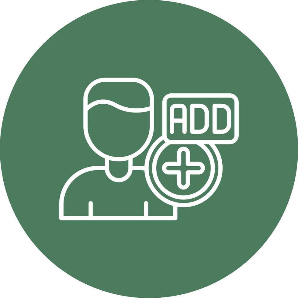Add Friend Minimal Concept Visual vector