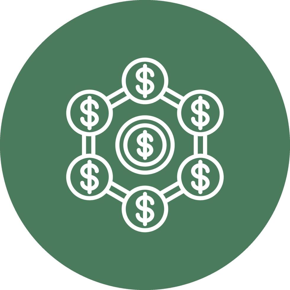 Banking System Abstract Web Element vector