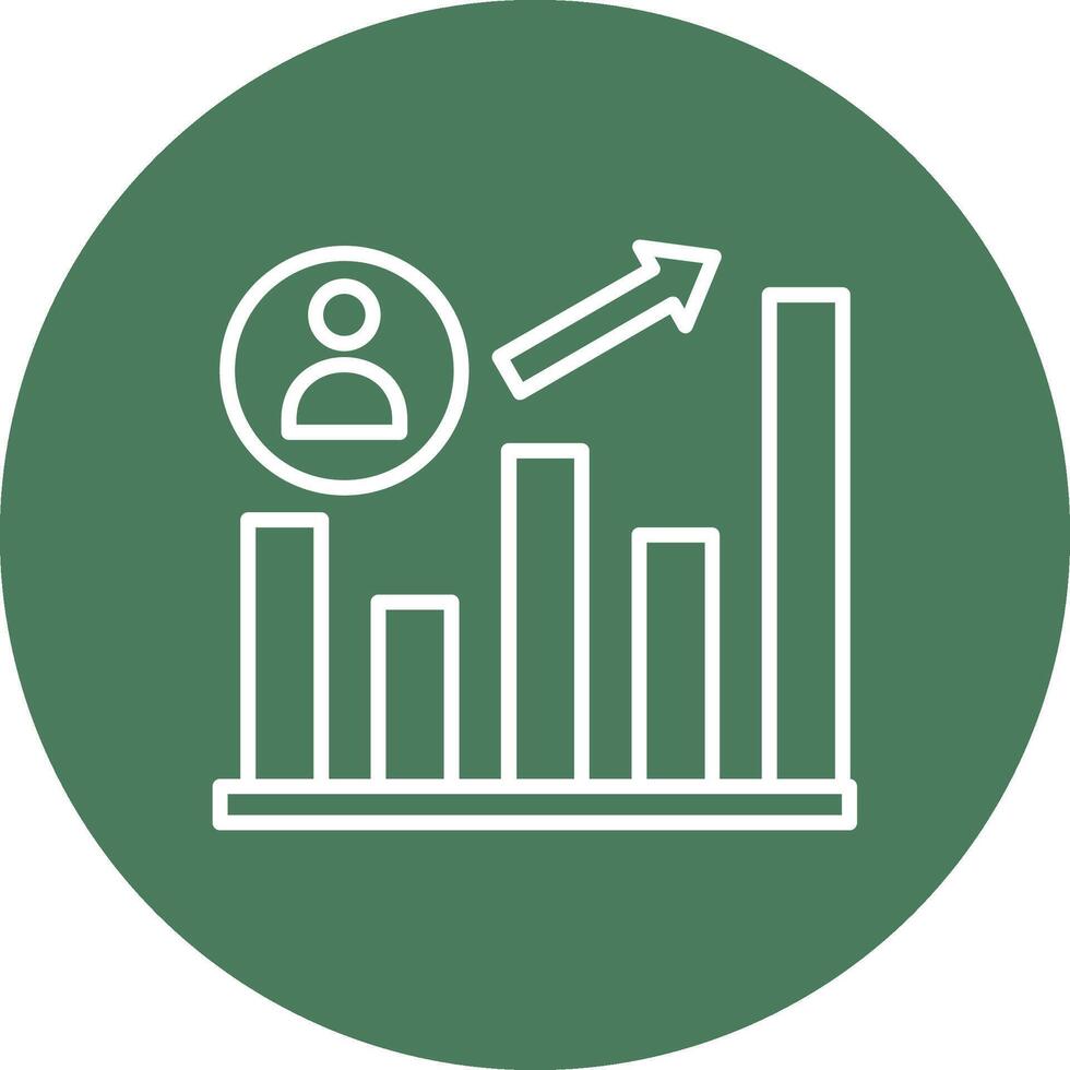 Growth Smooth Gradient Icon vector