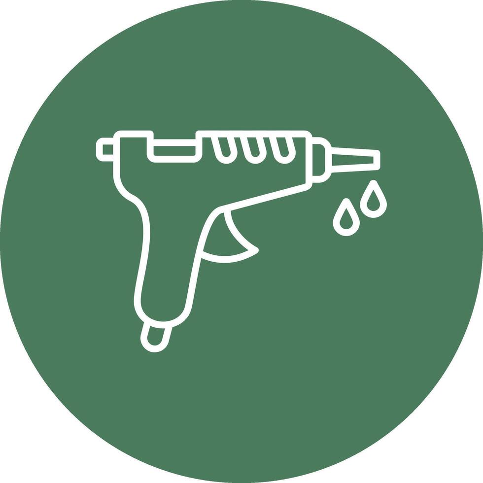 Glue Gun Isometric Art vector