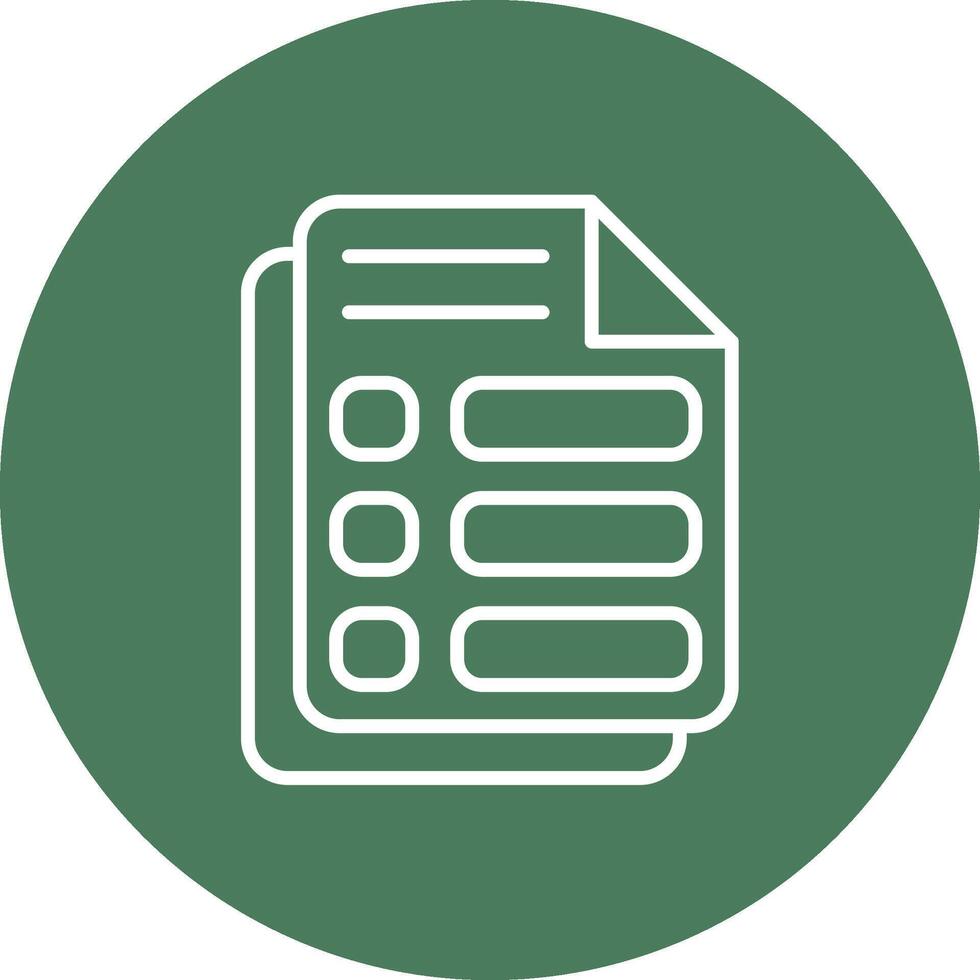 List Playful Line Icon vector