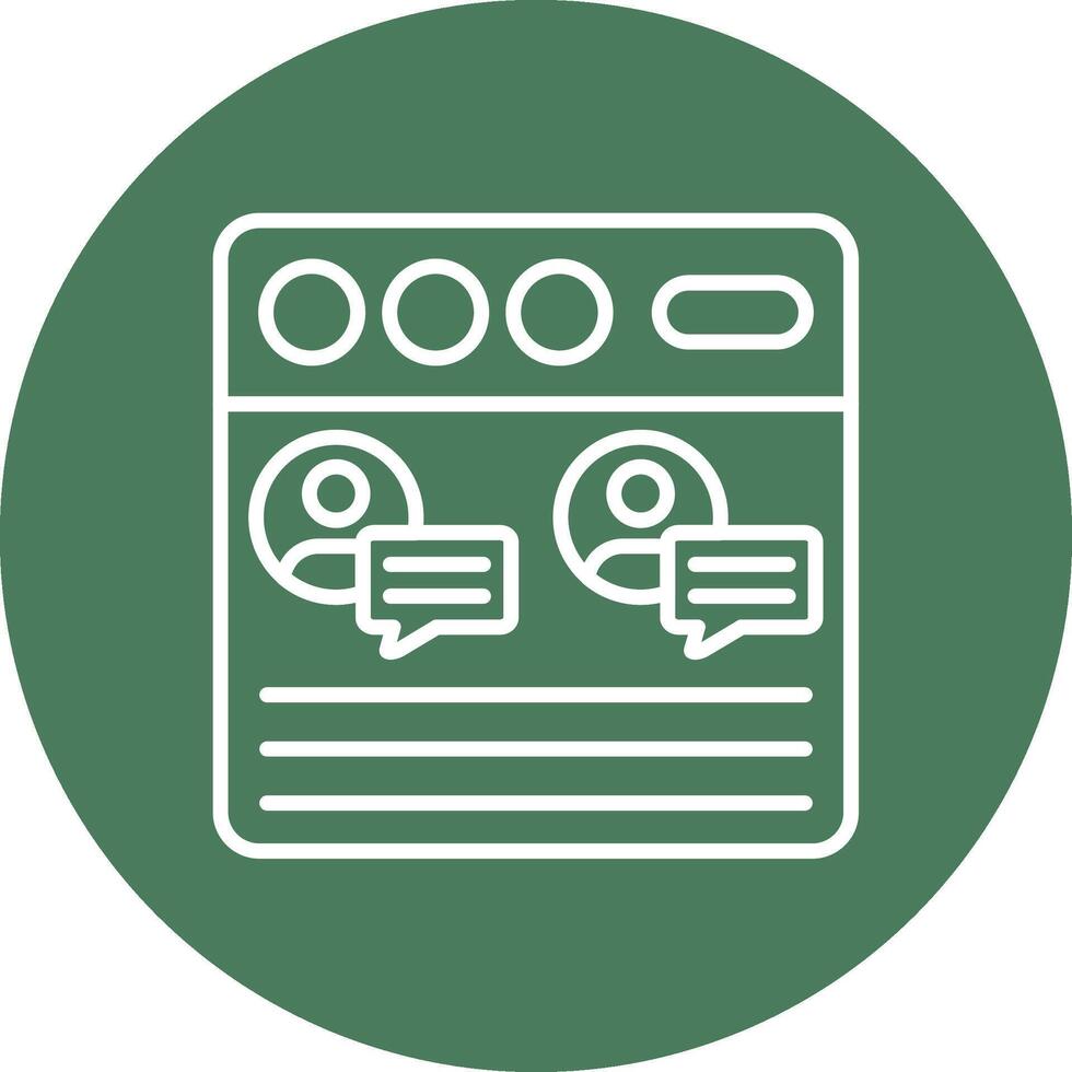 Multiple Chat Abstract Web Element vector