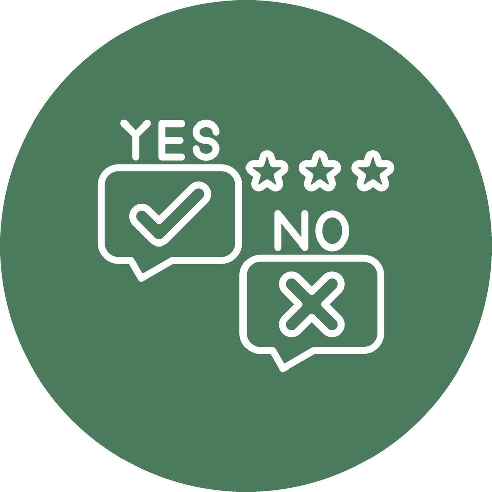 Yes No Clean Web Element vector