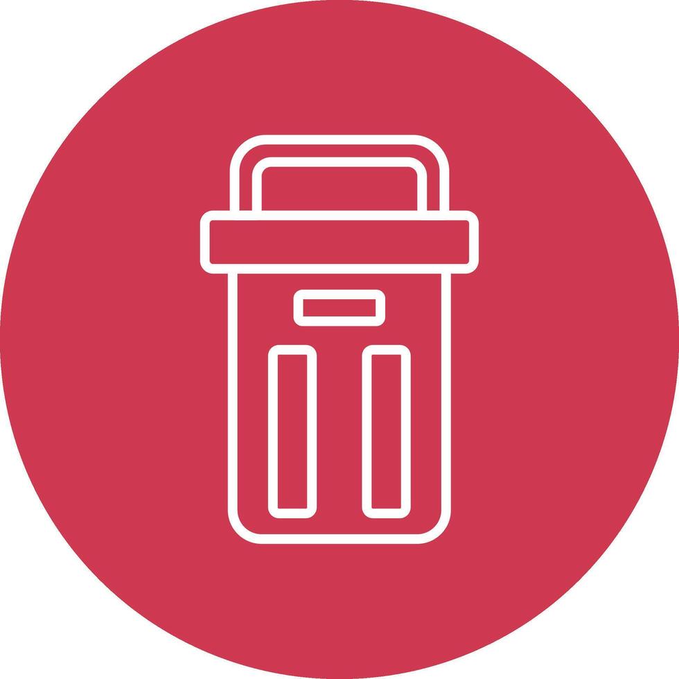 Trash Can Smooth Gradient Icon vector