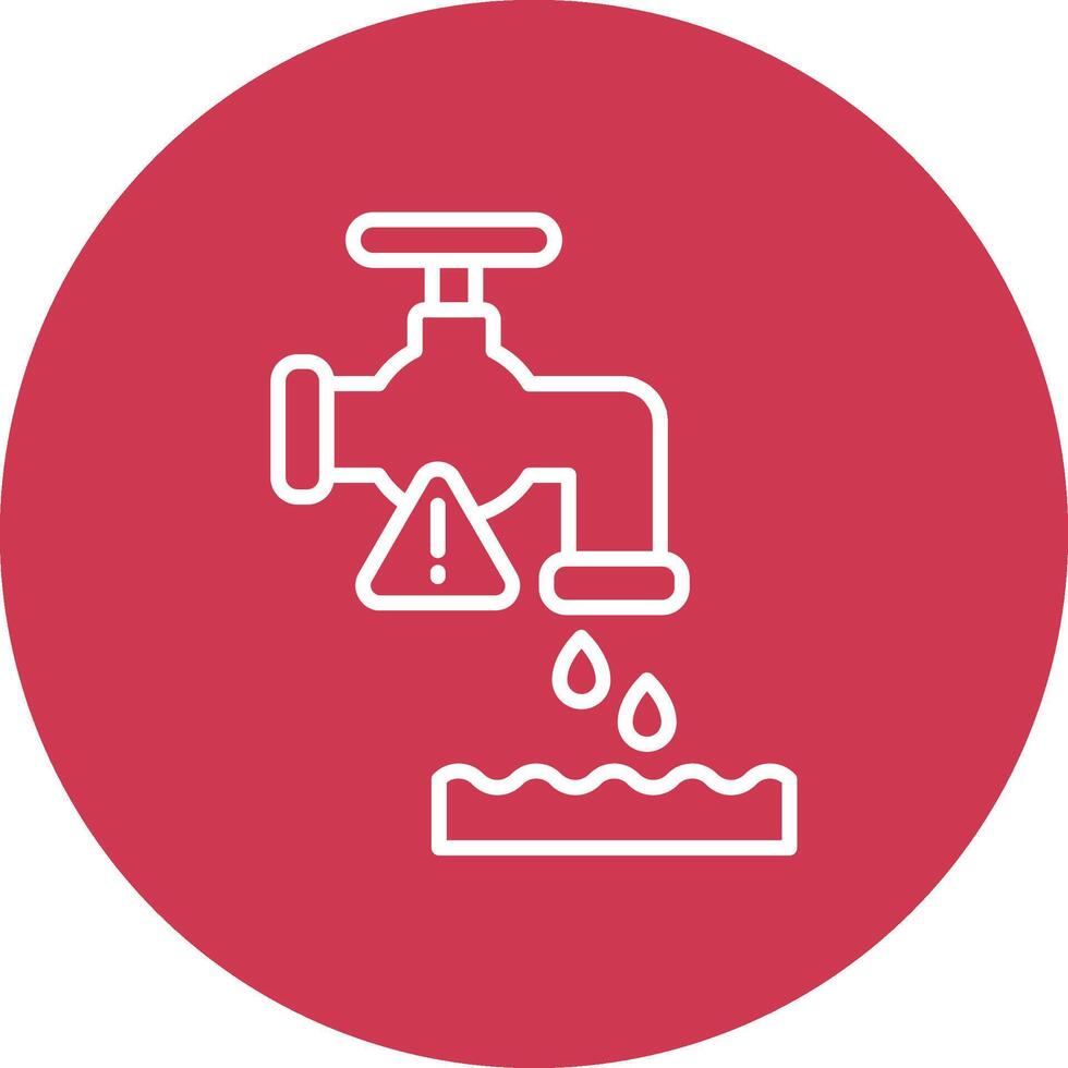 Water Subtle Shadow Icon vector