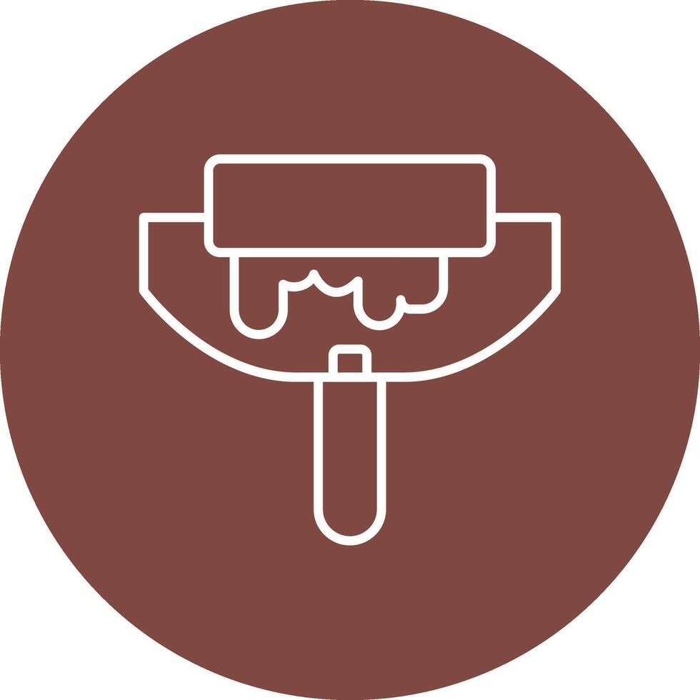 Paint Rolle Mono Icon Symbol vector