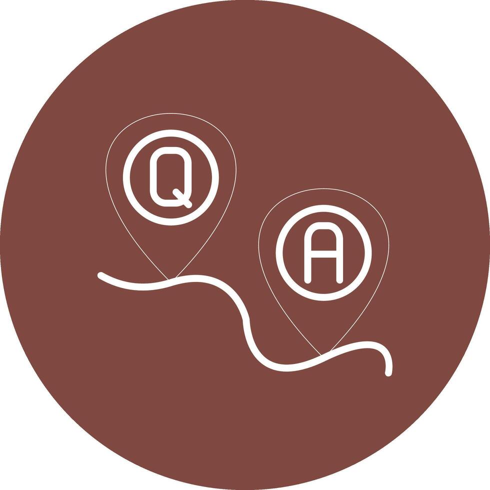 Route Smooth Gradient Icon vector