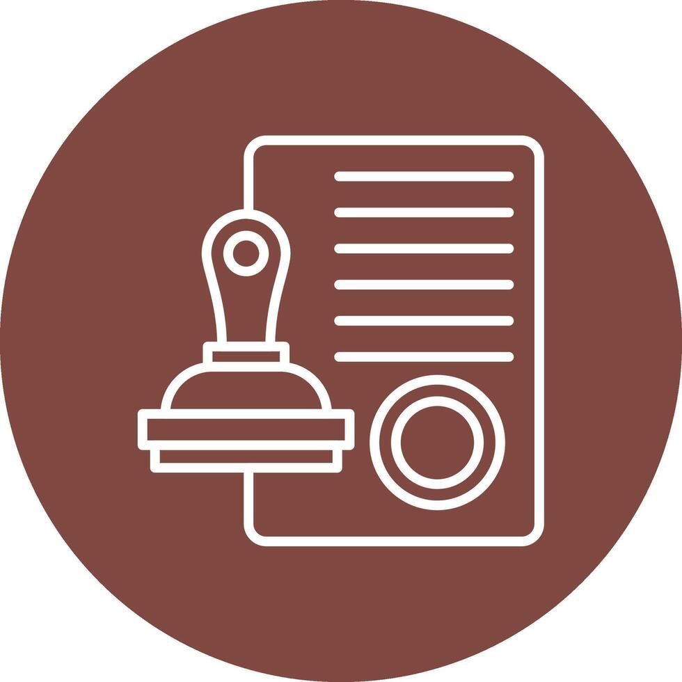 Rubber Stamp Sharp Edge Symbol vector