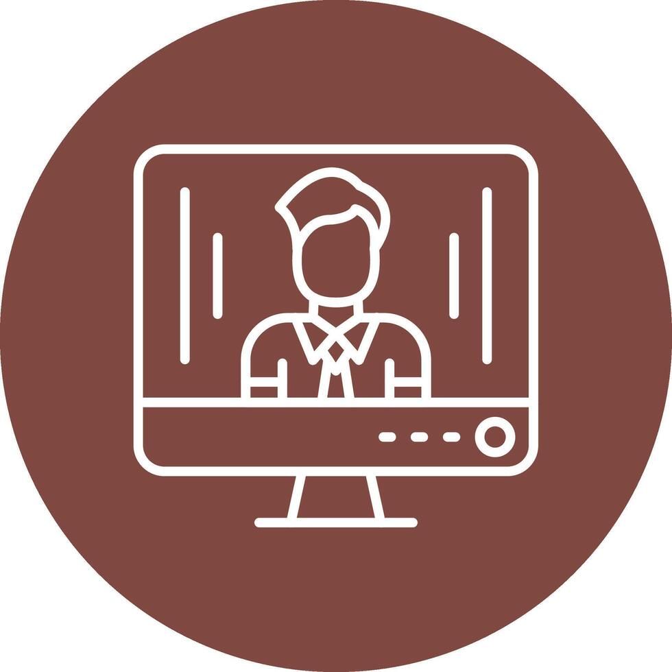 Teacher Modern Tech Icon vector