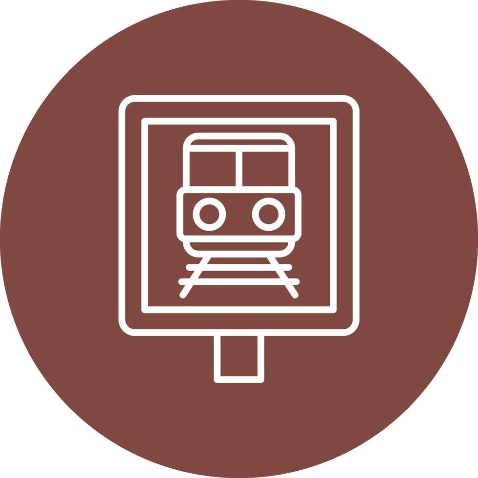 Train Station UI Concept Symbol vector