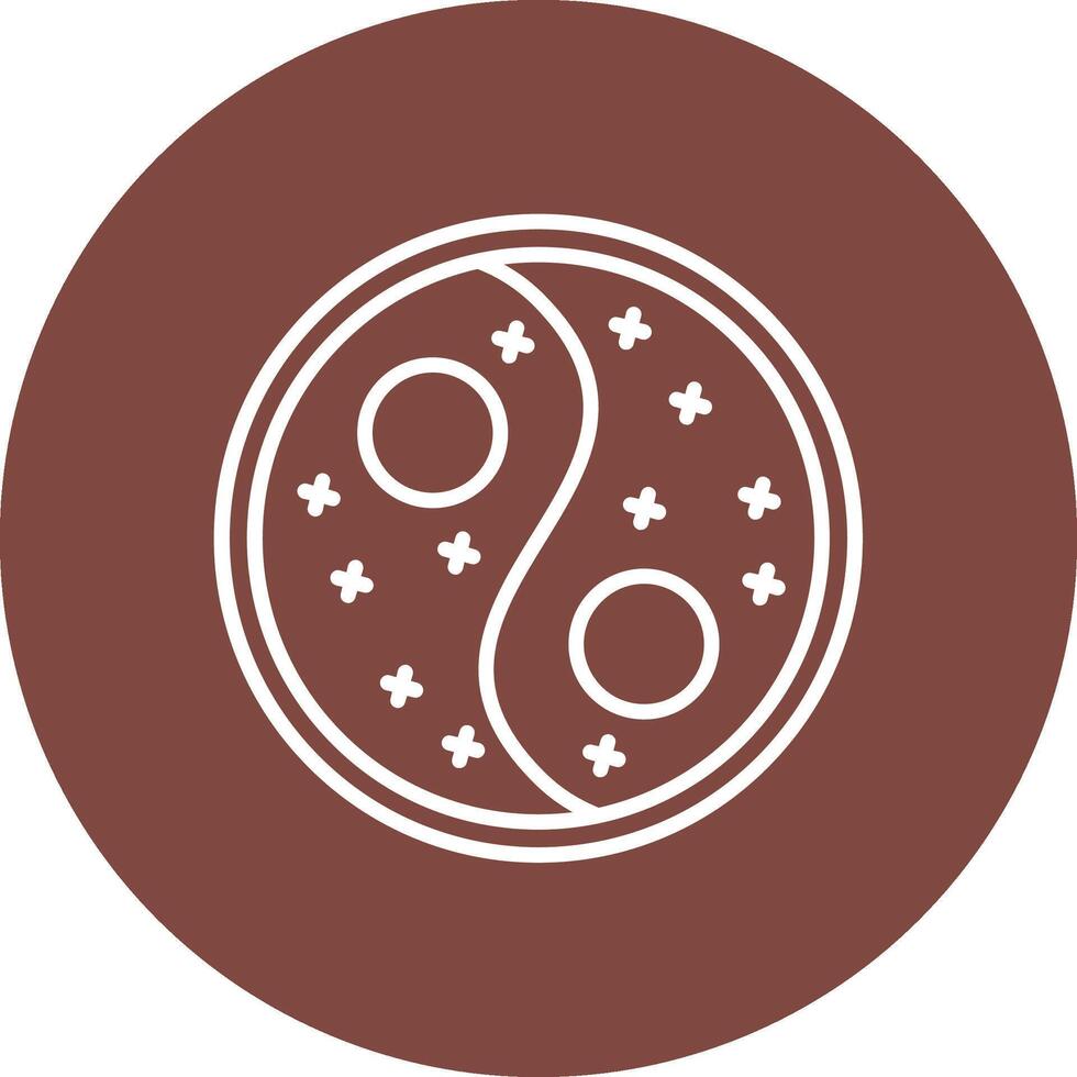 Yin Yang Dark Theme Element vector