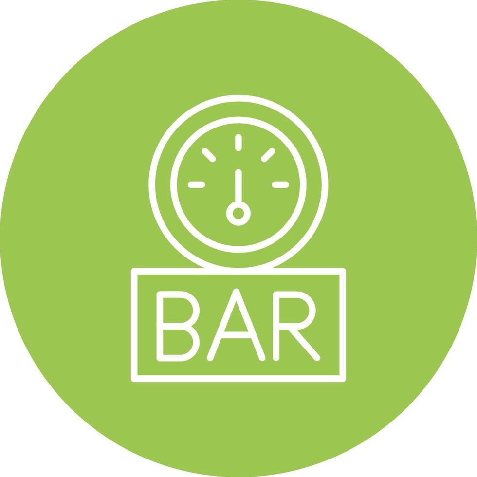 Bar Interactive Icon Badge vector