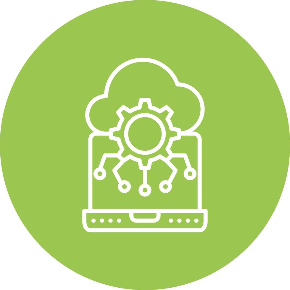Edge Computing Vibrant UI Element vector