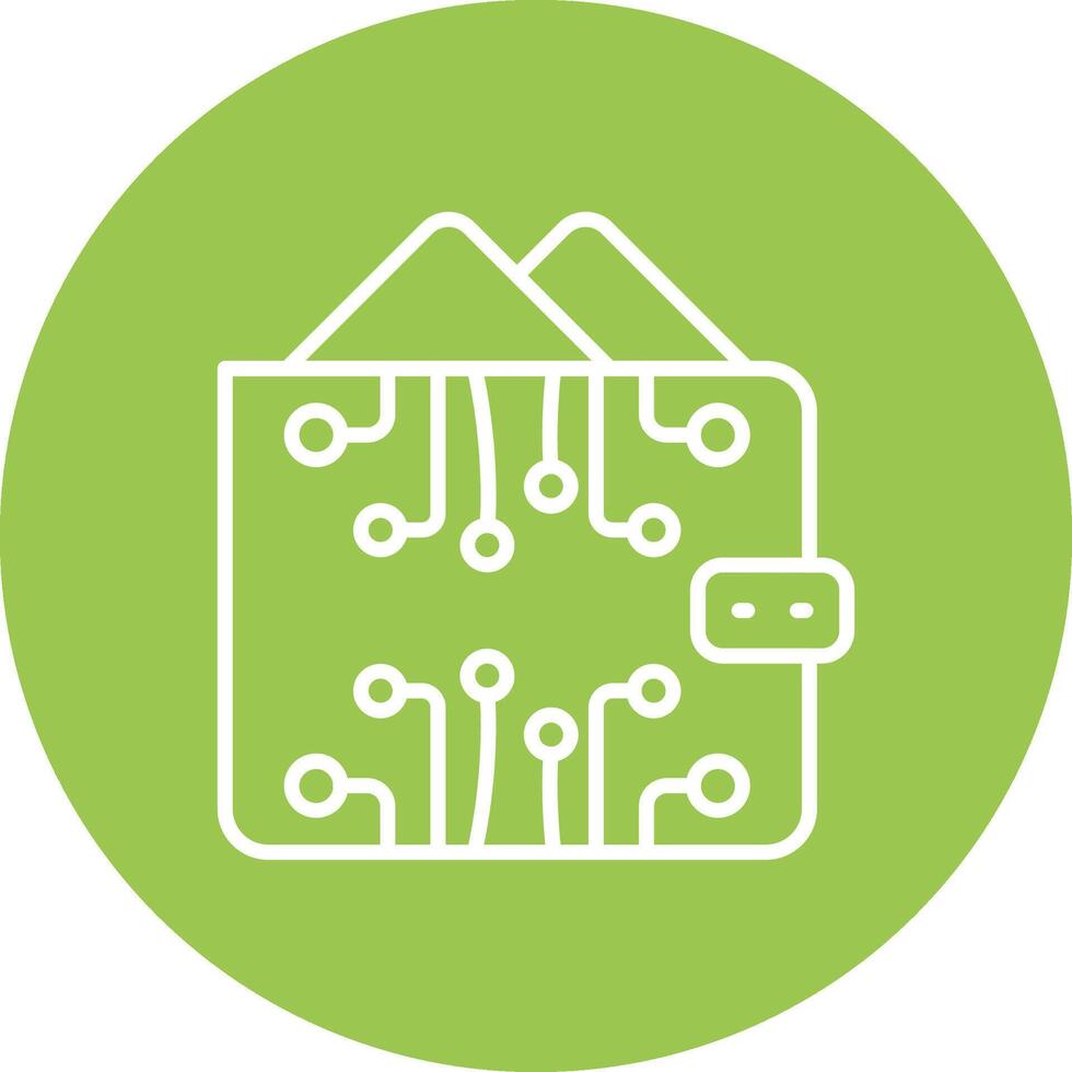 Ewallet Bold App Illustration vector