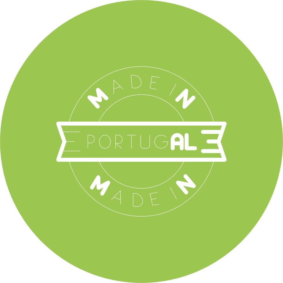 Made In Portugal Responsive Icon Badge vector