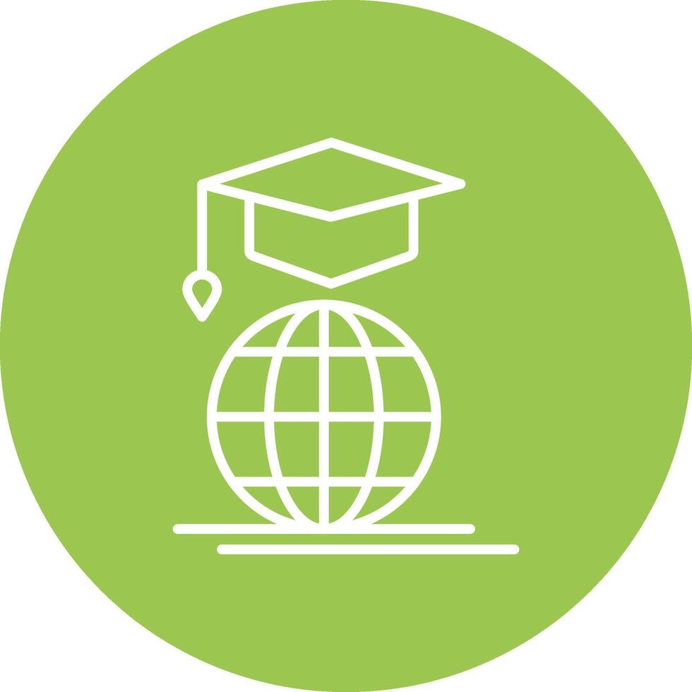 Mortarboard Contrast Art vector