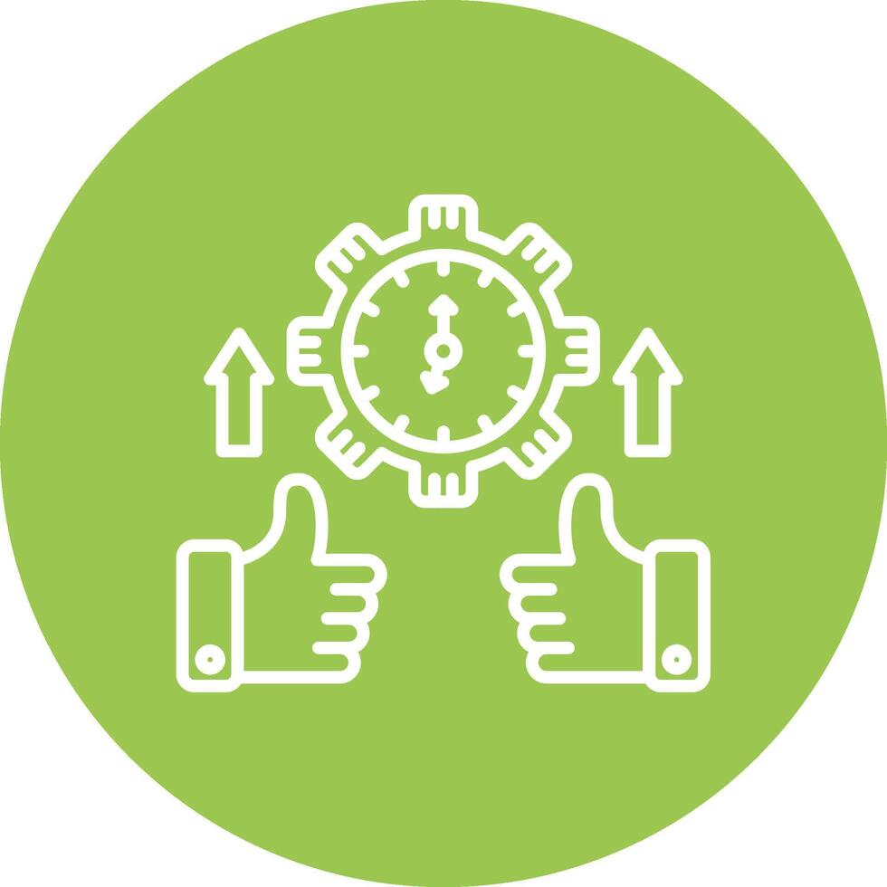 Time Management Stylish App Element vector