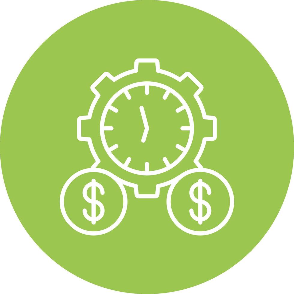 Time Is Money UI Concept Symbol vector