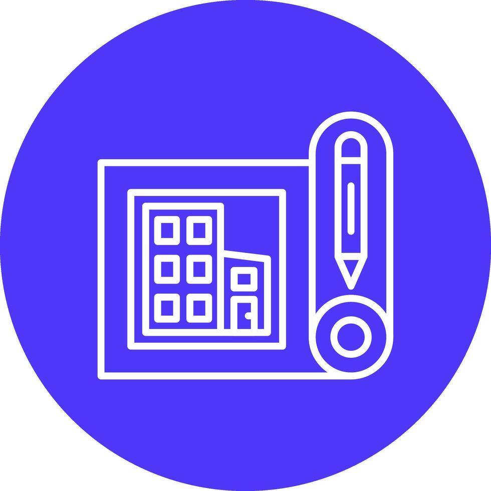 Blueprint Interface Sketch Art vector