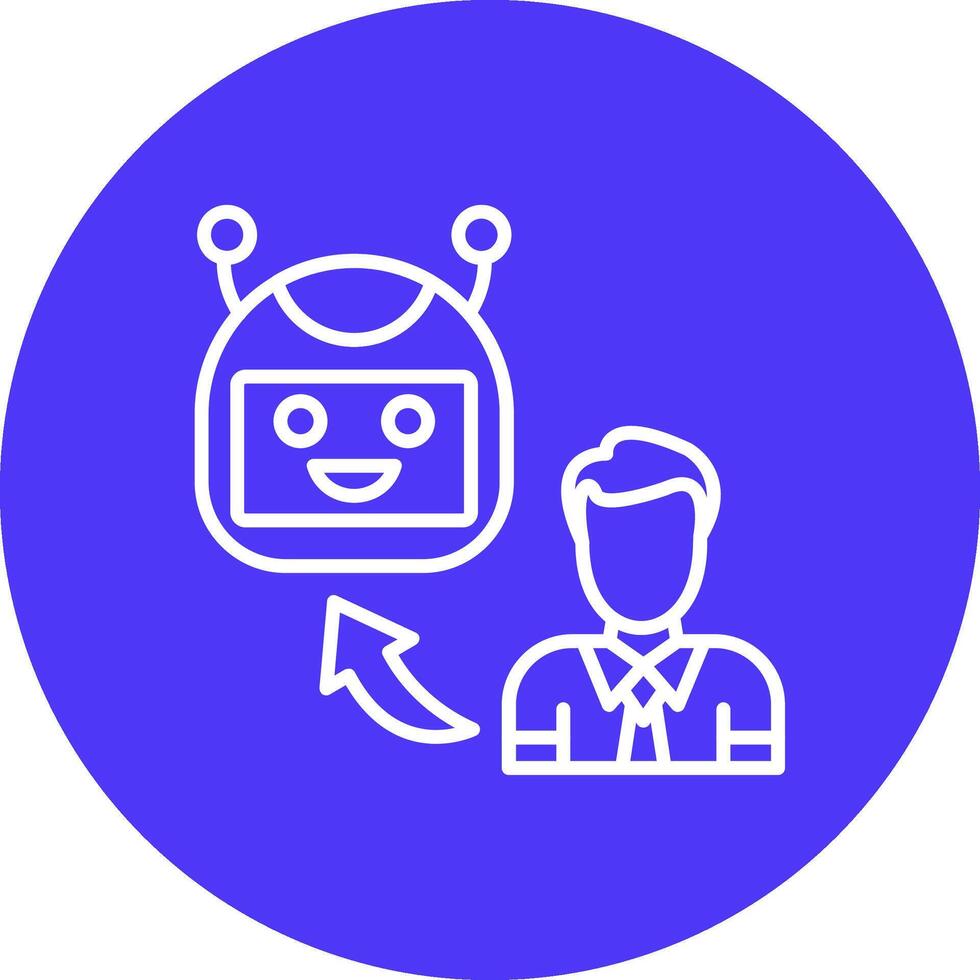Bot Sleek Graphic Mark vector