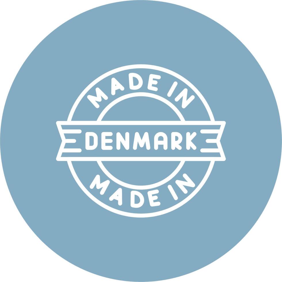 Made In Denmark Pop Color Style vector