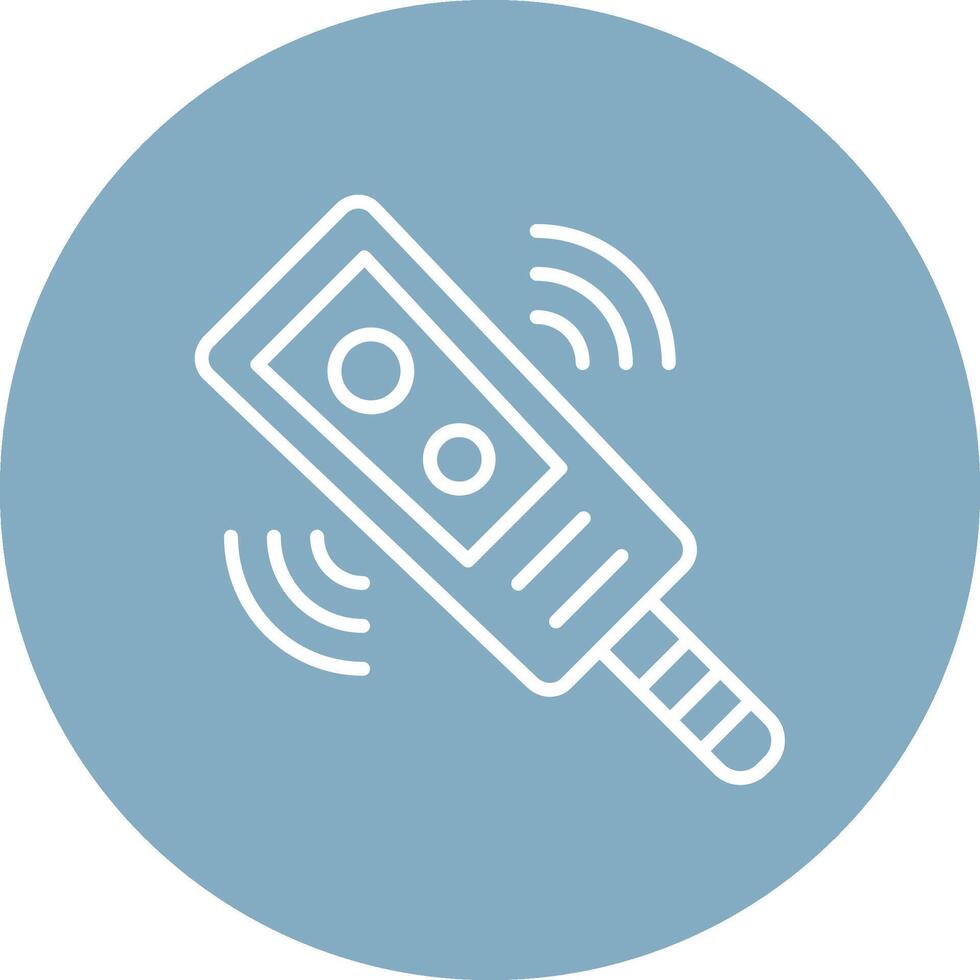 Metal Detector Conceptual Line Work vector