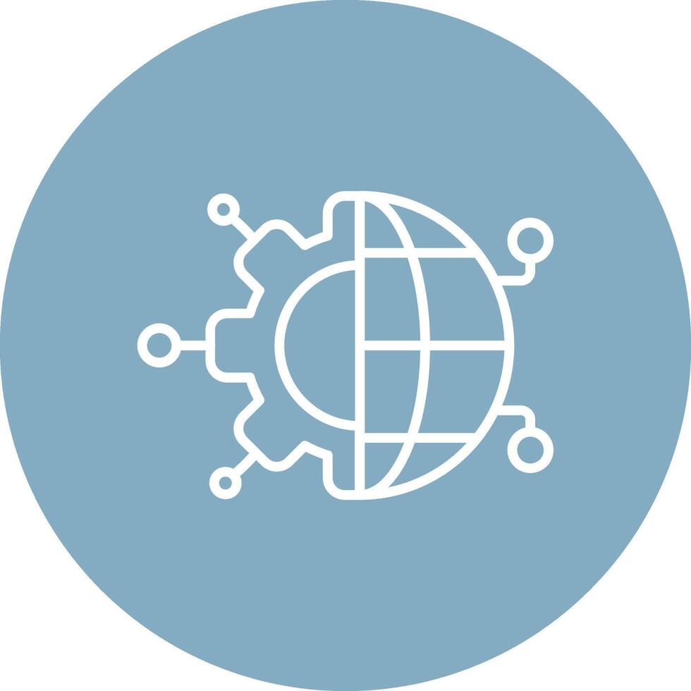 Network Monochrome UI Visual vector
